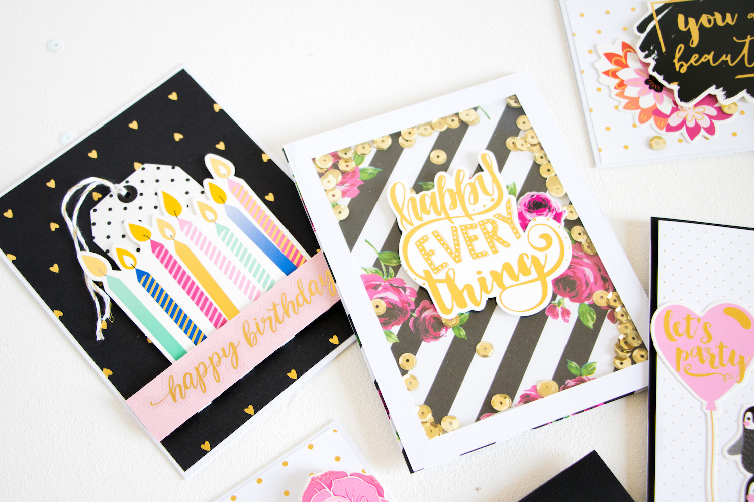 Spellbinders | Cards | Card Kit of the Month · Scattered Confetti