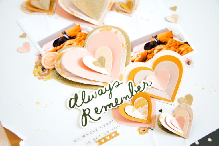 Layered Hearts Layout | Maggie Holmes Heritage